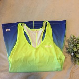 Neon multi color tank top